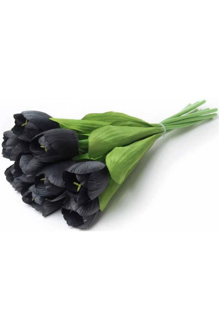 Alchemy Gothic Black Tulips Bunch Gothic Accessories 4 Alchemy Gothic Black Tulips Bunch Gothic Accessories