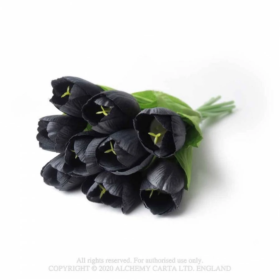 Alchemy Gothic Black Tulips Bunch Gothic Accessories 5 Alchemy Gothic Black Tulips Bunch Gothic Accessories