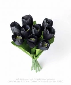 Alchemy Gothic Black Tulips Bunch Gothic Accessories 11 Alchemy Gothic Black Tulips Bunch Gothic Accessories