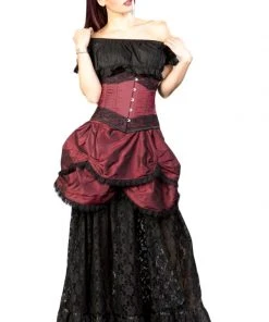 Burleska Miranda Burgundy Victorian Skirt Ladies Gothic Clothing
