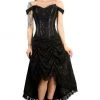 Ladies Gothic Clothing Burleska Passion Corset Dress Black