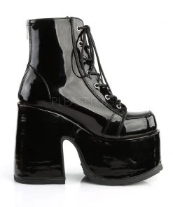 Gothic Boots Demonia CAMEL-203 Boots Patent