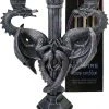 Nemesis Now Dragons Altar Candle Holder + Free Vampire Tears Candles All Homeware