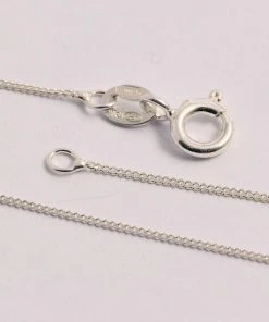 Seventh Sense 18 Inch Curb Chain Silver All Jewellery