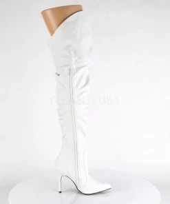Pleaser CLASSIQUE 3011 Boots White Ladies Fetish Boots