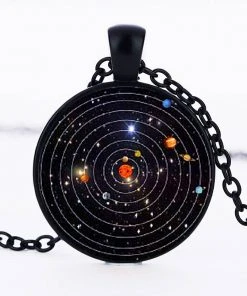 Gothic And Steampunk Jewellery Gothic Jewellery Black Solar System Necklace