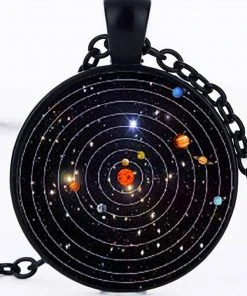 Gothic And Steampunk Jewellery Gothic Jewellery Black Solar System Necklace