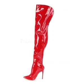 Pleaser COURTLY 3012 Boots Red Ladies Fetish Boots