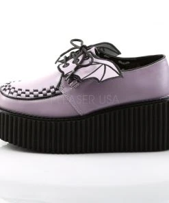 Gothic Boots Demonia CREEPER-205 Shoes Lavender