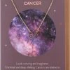 Something Different Cancer Zodiac Necklace Card All Jewellery