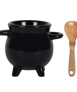 Something Different Cauldron Egg Cup With Broom Spoon Kitchen 9 Something Different Cauldron Egg Cup With Broom Spoon Kitchen