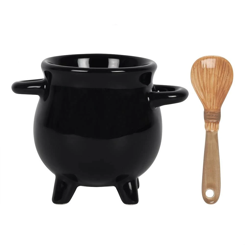 Something Different Cauldron Egg Cup With Broom Spoon Kitchen 5 Something Different Cauldron Egg Cup With Broom Spoon Kitchen
