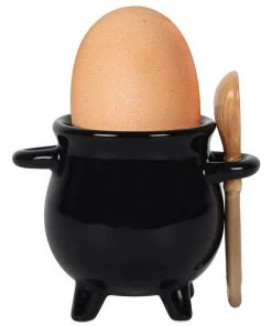 Something Different Cauldron Egg Cup With Broom Spoon Kitchen 11 Something Different Cauldron Egg Cup With Broom Spoon Kitchen