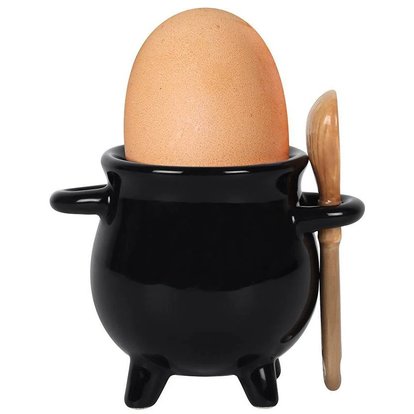 Something Different Cauldron Egg Cup With Broom Spoon Kitchen 7 Something Different Cauldron Egg Cup With Broom Spoon Kitchen