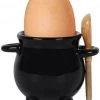 Something Different Cauldron Egg Cup With Broom Spoon Kitchen 1 Something Different Cauldron Egg Cup With Broom Spoon Kitchen