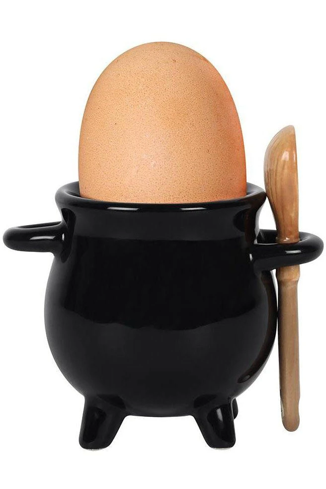 Something Different Cauldron Egg Cup With Broom Spoon Kitchen 3 Something Different Cauldron Egg Cup With Broom Spoon Kitchen