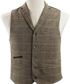 Kaymans Albert Brown Steampunk Waistcoat Mens Steampunk Clothing