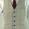 Kaymans Mens Steampunk Clothing Caridi Beige Steampunk Waistcoat