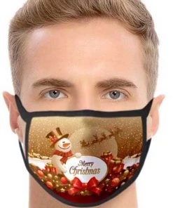 Christmas Face Masks Christmas Face Snowman