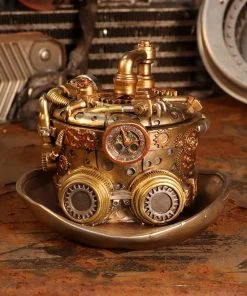 Nemesis Now Steampunk Homeware Cogwork Hatter Box Steampunk Top Hat