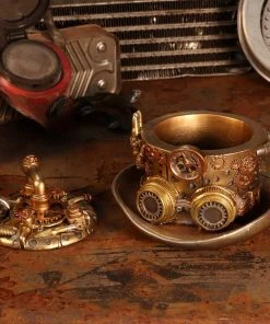 Nemesis Now Steampunk Homeware Cogwork Hatter Box Steampunk Top Hat