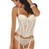 Lingerie Corsets Corsetti Madhavi White Corset