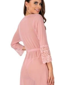 Chemises, Nightwear Corsetti Myardis Pink Gown And Chemise Set