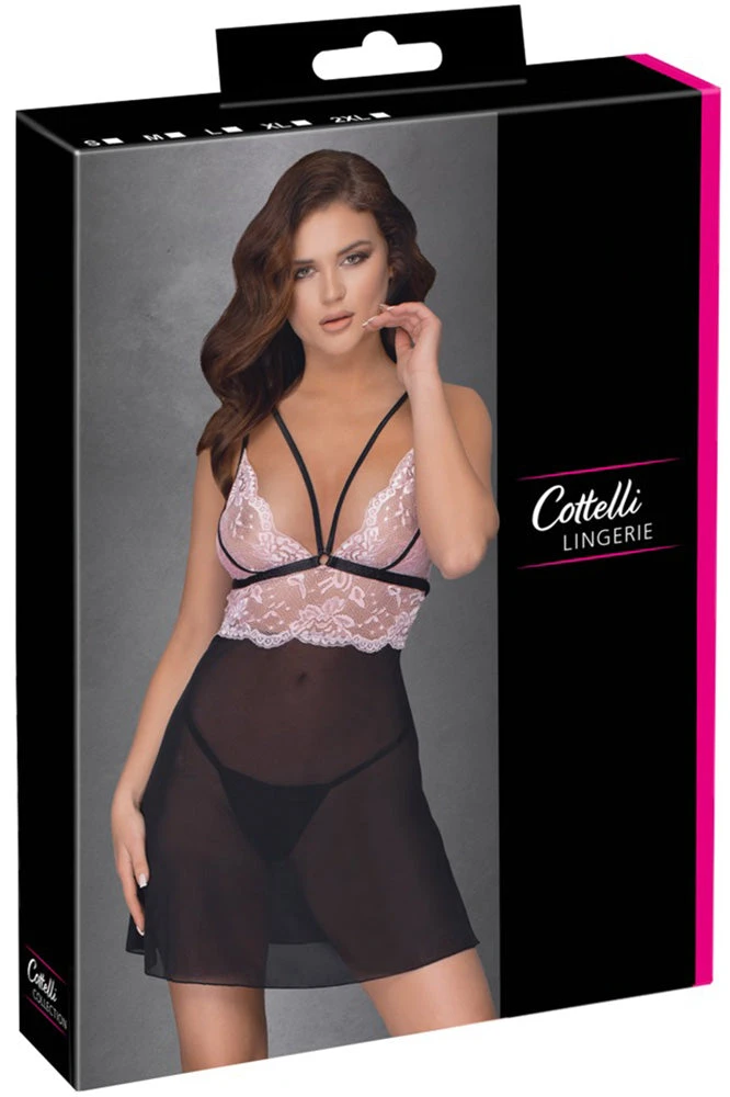 Cottelli Collection Chemises, Nightwear Cottelli Lingerie Babydoll Set 6 Cottelli Collection Chemises, Nightwear Cottelli Lingerie Babydoll Set