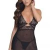 Cottelli Collection Chemises, Nightwear Cottelli Lingerie Black Babydoll Set 1 Cottelli Collection Chemises, Nightwear Cottelli Lingerie Black Babydoll Set