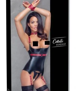 Cottelli Collection Bondage Ladies Fetish Clothing Cottelli Bondage Basque Set 11 Cottelli Collection Bondage Ladies Fetish Clothing Cottelli Bondage Basque Set