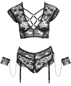 Cottelli Collection Bondage Cottelli Bondage Plus Size Lingerie Set Ladies Fetish Clothing