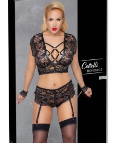 Cottelli Collection Bondage Cottelli Bondage Plus Size Lingerie Set Ladies Fetish Clothing