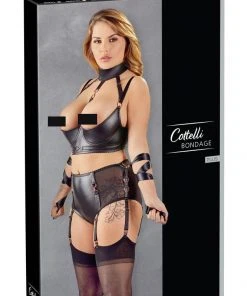 Cottelli Collection Bondage Cottelli Bondage Plus Size Shelf Bra Set