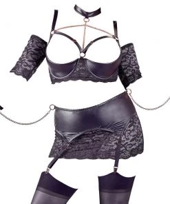 Cottelli Collection Bondage Cottelli Bondage Shelf Bra Set