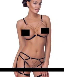 Cottelli Collection Cottelli Lingerie Bondage Style Set Lingerie Sets