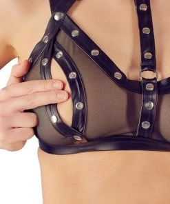 Cottelli Collection Bondage Cottelli Bondage Suspender Set Ladies Fetish Clothing