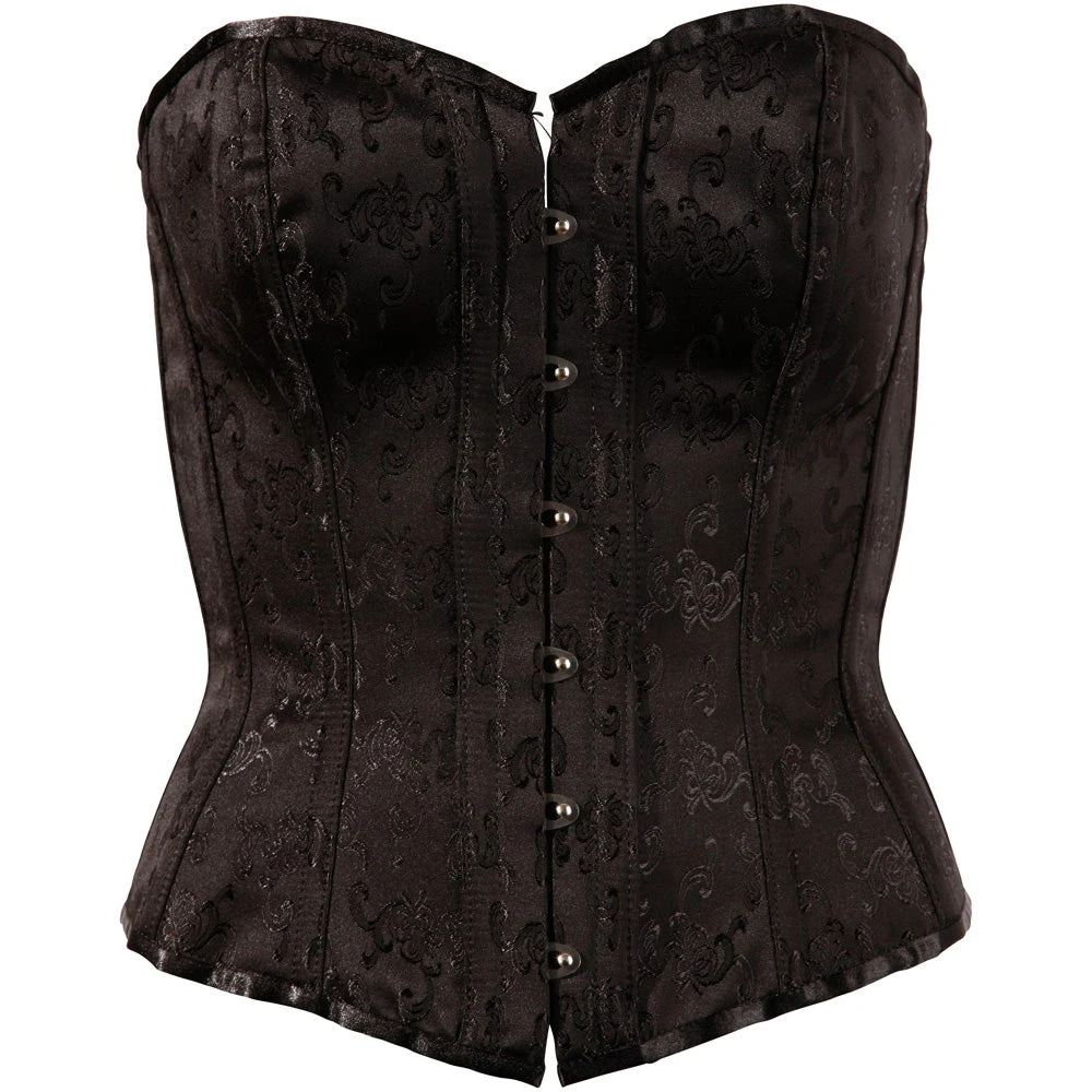 Cottelli Collection Cottelli Party Black Brocade Corset 6 Cottelli Collection Cottelli Party Black Brocade Corset