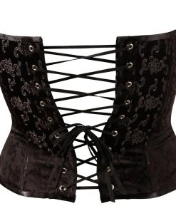 Cottelli Collection Cottelli Party Black Brocade Corset 11 Cottelli Collection Cottelli Party Black Brocade Corset