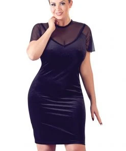 Cottelli Collection Cottelli Curves Plus Size Velvet Dress