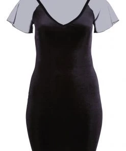 Cottelli Collection Cottelli Curves Plus Size Velvet Dress