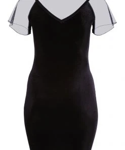 Cottelli Collection Cottelli Curves Plus Size Velvet Dress