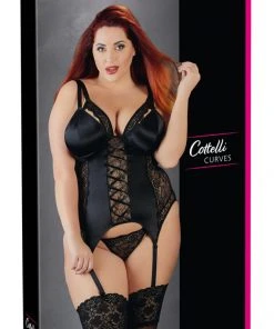 Cottelli Collection Sale Cottelli Curves Plus Size Basque (2XL)