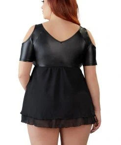 Cottelli Collection Cottelli Curves Plus Size Babydoll / Top (L, 2XL, 4XL) Chemises, Nightwear