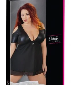 Cottelli Collection Cottelli Curves Plus Size Babydoll / Top (L, 2XL, 4XL) Chemises, Nightwear