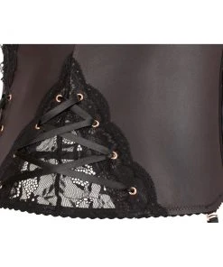 Cottelli Collection Cottelli Curves Plus Size Basque Wetlook Clothing