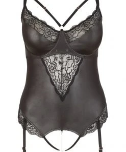 Cottelli Collection Cottelli Curves Wetlook Plus Size Body 95E/2XL, 85F/L, 95F/2XL Wetlook Clothing