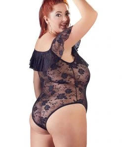 Cottelli Collection Bodystockings Cottelli Curves Plus Size Lace Body
