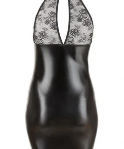 Cottelli Collection Ladies Fetish Clothing Cottelli Curves Plus Size Wetlook Dress (4XL)