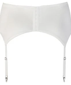 Cottelli Collection Cottelli Curves Plus Size White Suspender Belt (XL, 2XL, 4XL)