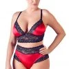 Cottelli Collection Cottelli Curves Red Black Lingerie Set (2XL) 2 Cottelli Collection Cottelli Curves Red Black Lingerie Set (2XL)